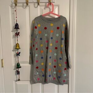 GAP Kids- Girls Colorful Polka Dot Sweater Dress, size 6